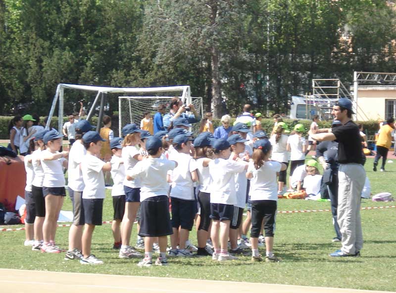 Saluto al termine dell'allenamento